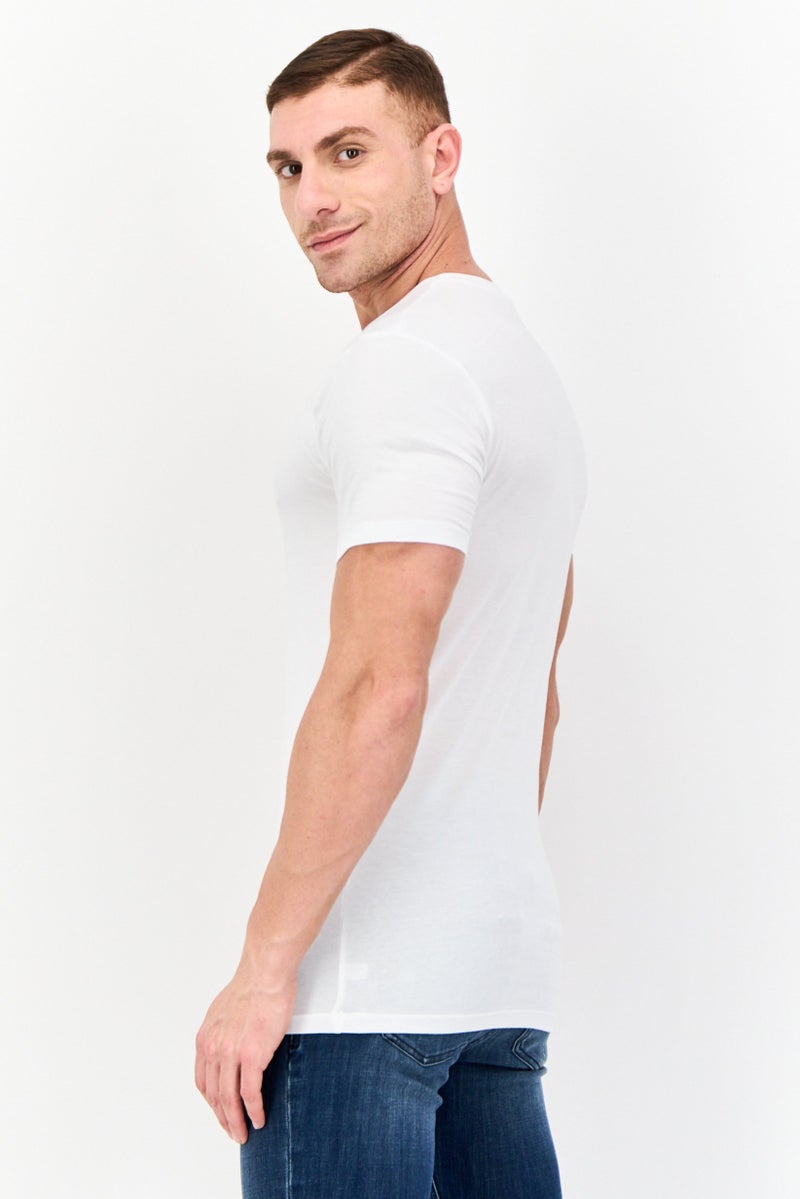 Tommy John Men 2 Pack Crew Neck Short Sleeve Plain Under Shirt, White - Image 2