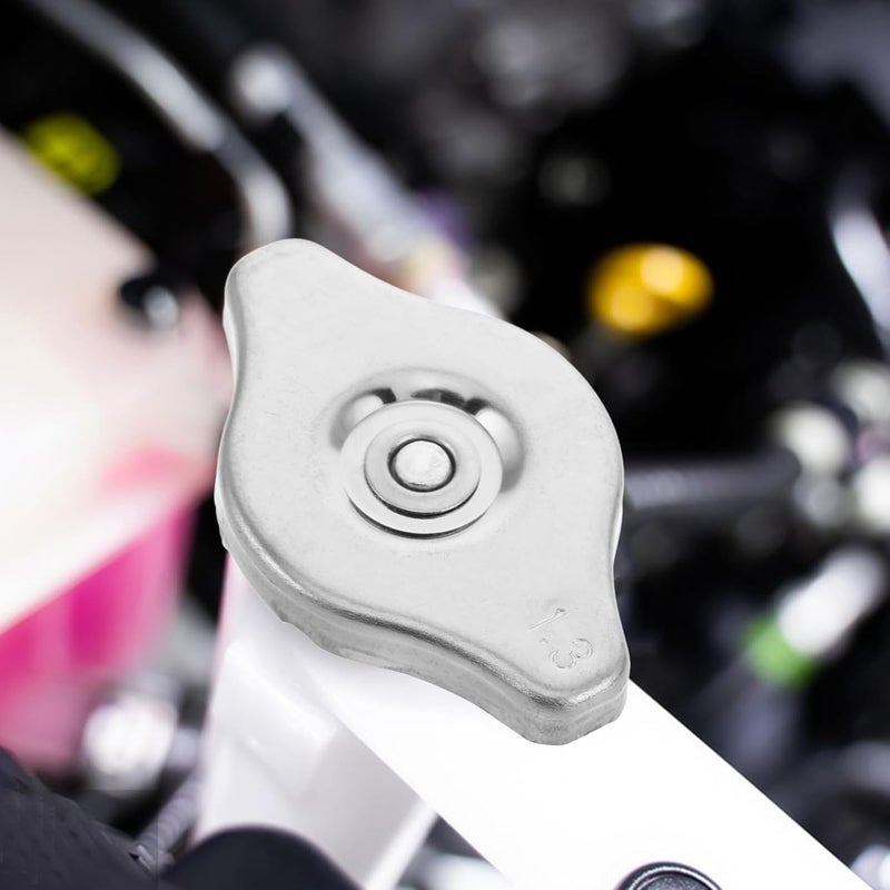 CHILDWEET Stainless Steel Small Radiator Cap Replacement Universal Engine Seal Cover Metal Cooling Tank Cap for Car Modification - Image 4