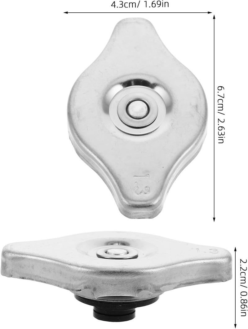 CHILDWEET Stainless Steel Small Radiator Cap Replacement Universal Engine Seal Cover Metal Cooling Tank Cap for Car Modification - Image 2