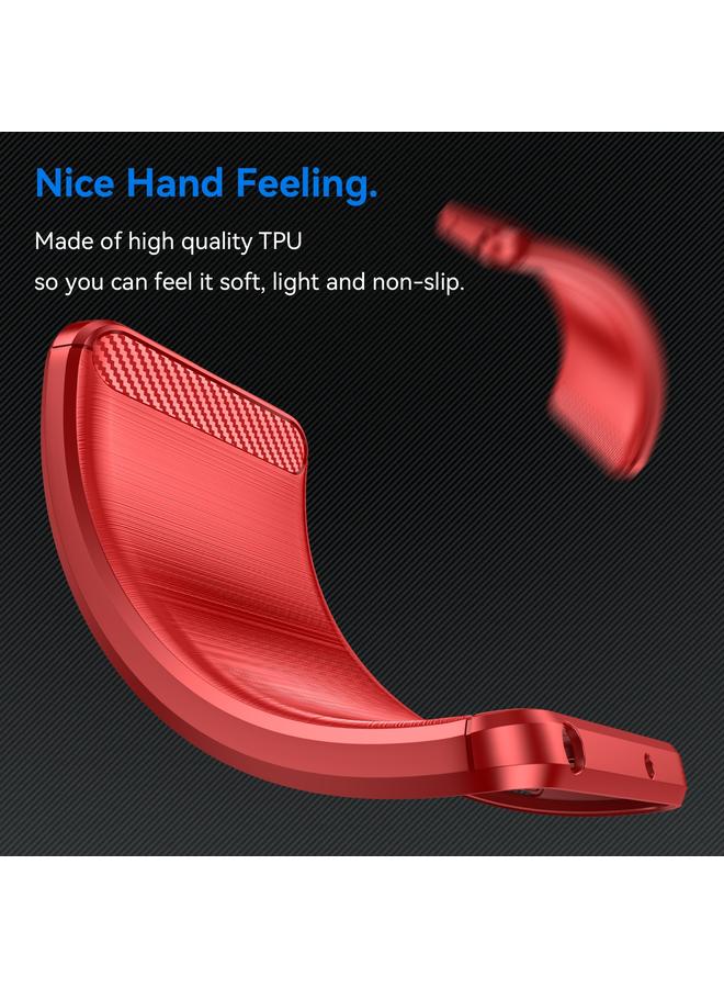 S-TOP Case For Samsung Galaxy Xcover6 Pro Brushed Texture Carbon Fiber TPU Phone Case - Image 4