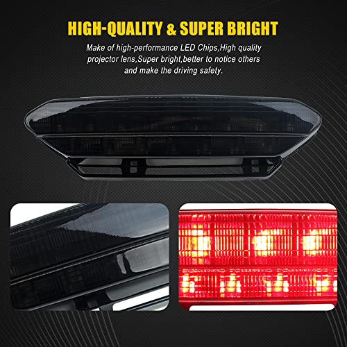 Akmties YFZ450 LED Tail Light Brake Rear Light for ATV 2006-2009 Yamaha yfz 450(Smoked 1pcs) - Image 3