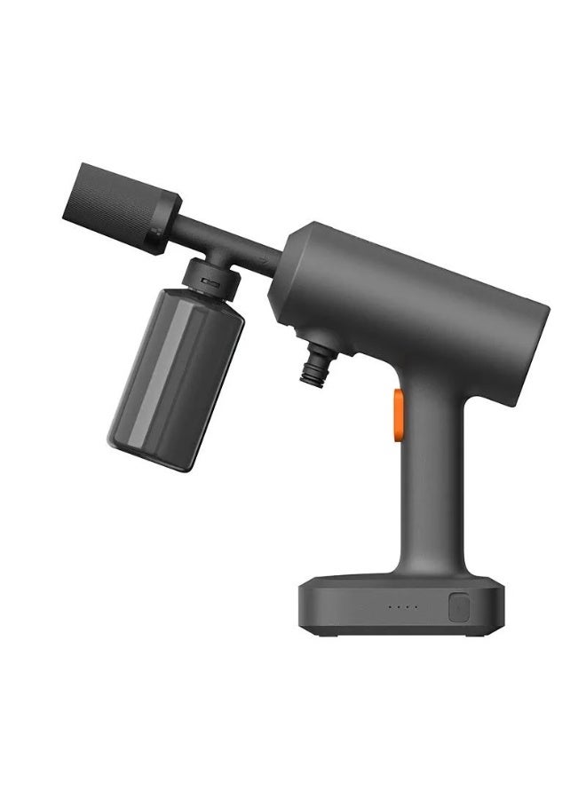 شاومي غسالة السيارات اللاسلكية Xiaomi Mijia 2 - ضغط عالٍ، وعاء رغوة سعة 250 مل، أنماط رش قابلة للتعديل، خرطوم مياه بطول 6 أمتار، بطارية مدمجة بسعة 2000 مللي أمبير، لون رمادي داكن - Image 1