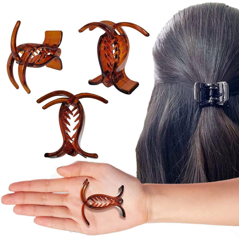 BIRDWARE hair Clips For Women 3 Pcs Butterfly hair Clips hair Accessories For Girls Claw Clips Fancy Korean Clutch Stylish Small hair clutchers - Image 1