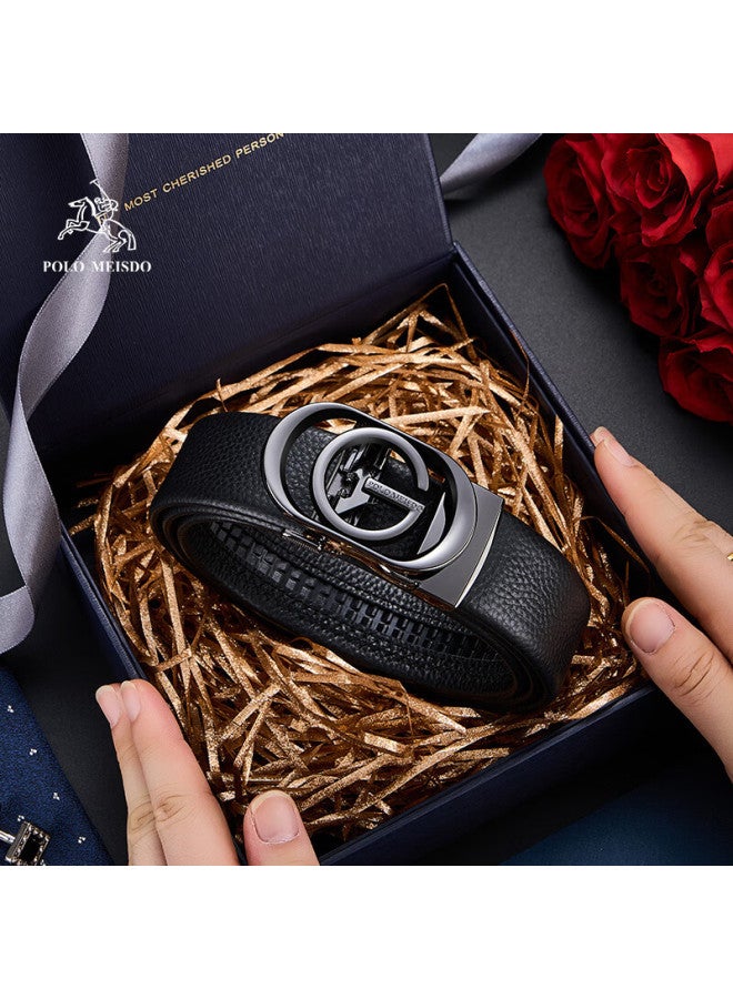 Polomeisdo Paul Meisite Men's Leather Belt With Automatic Buckle, Gift Box Set, Self-operated, Qixi Valentine's Day Gift For Boyfriend Or Husband - Image 2