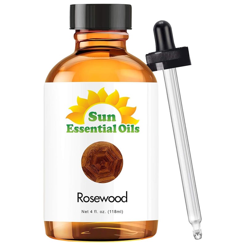 Sun Essential Oils 4oz - Rosewood Essential Oil - 4 Fluid Ounces Rosewood Oil - Image 1