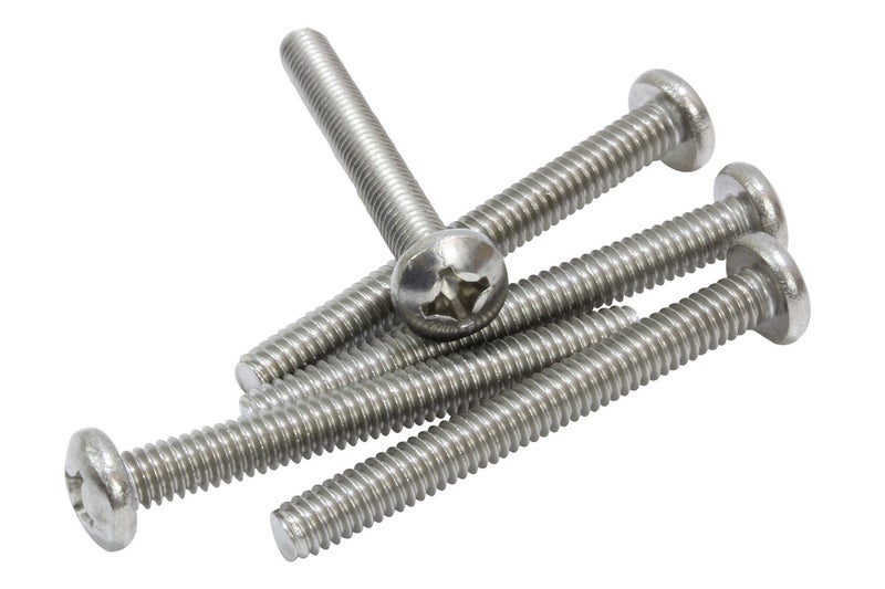 Bolt Dropper No. 10-24 x 3 Stainless Pan Head Phillips Machine Screw, (25 pc), 18-8 (304) Stainless Steel Machine Screws, UNC Full Thread, Plain Finish by - Image 5