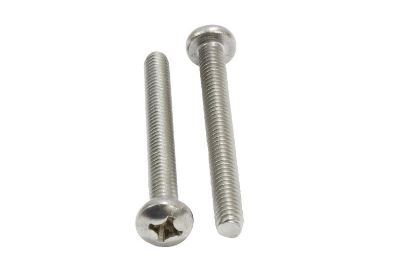 Bolt Dropper No. 10-24 x 3 Stainless Pan Head Phillips Machine Screw, (25 pc), 18-8 (304) Stainless Steel Machine Screws, UNC Full Thread, Plain Finish by - Image 3