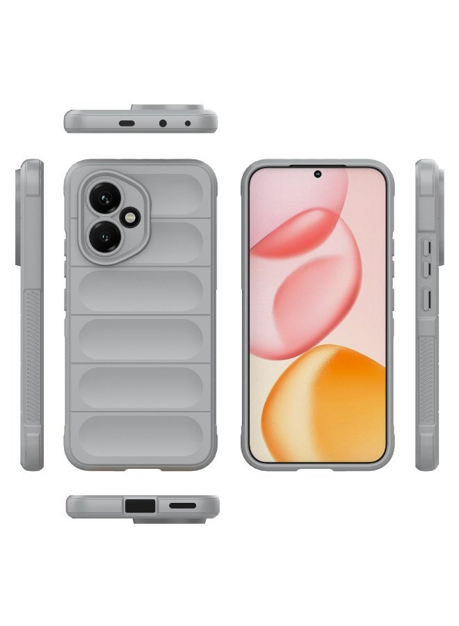 Phantom Shield Silicone Case with Anti-Scratch Soft Microfiber Lining, High Resilience Rubber Full Body Shockproof Cover Compatible with Honor 400 (Smoke Gray) - Image 2