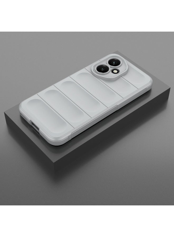 Phantom Shield Silicone Case with Anti-Scratch Soft Microfiber Lining, High Resilience Rubber Full Body Shockproof Cover Compatible with Honor 400 (Smoke Gray) - Image 3