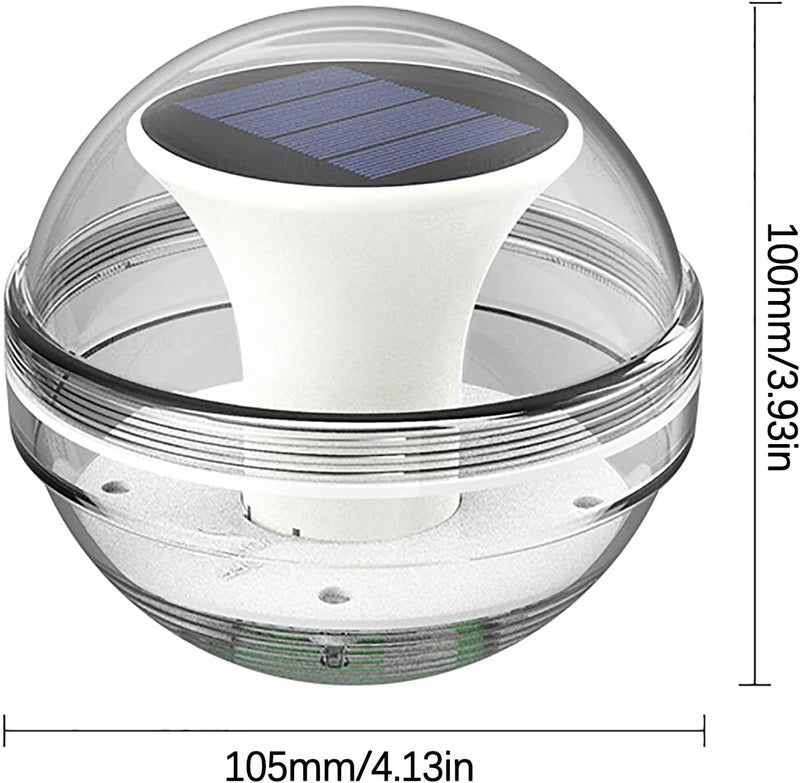 comfrt Solar Floating Pool Lights, Solar Water Floating Light Outdoor Waterproof Night Light Home Garden Pool Floating Decorative Light - Image 3