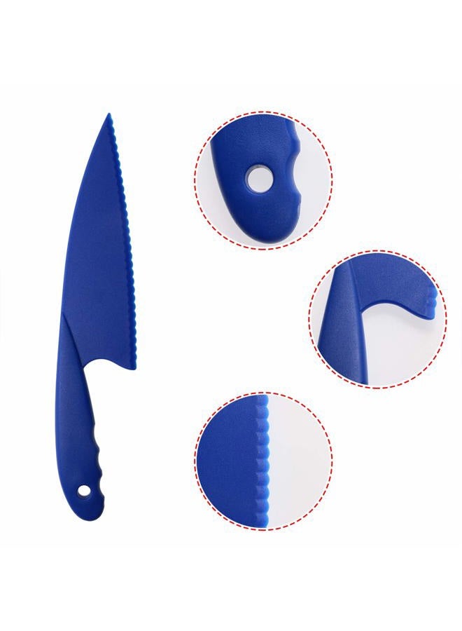 PENTA ANGEL (6 Colors) - 6 Colours Plastic Kitchen Knife Set Kids Nylon Knife Children Safety Cooking Chef Knives for Fruit Lettuce Vegetable Salad Bread (6 Colours) - Image 3