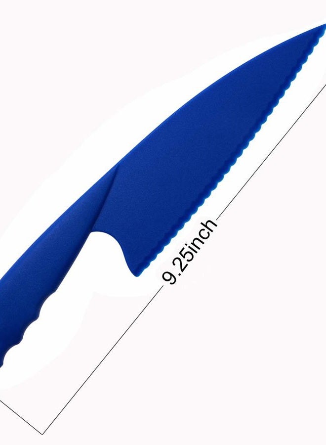 PENTA ANGEL (6 Colors) - 6 Colours Plastic Kitchen Knife Set Kids Nylon Knife Children Safety Cooking Chef Knives for Fruit Lettuce Vegetable Salad Bread (6 Colours) - Image 2