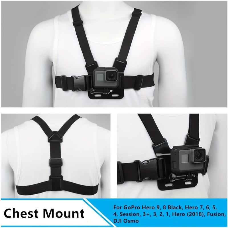Adjustable Chest And Head Mount Kit Head Fixing Kit For Action Cameras - Image 5