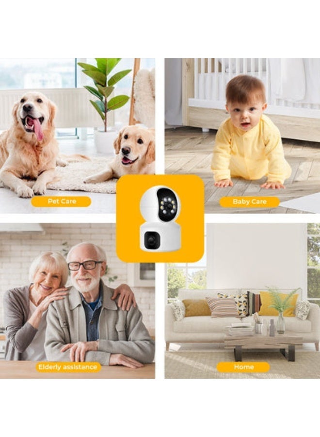 Crony NIP-32 Security Camera  Baby Camera 1080P/4MP  300° Horizontal 90° Vertical Indoor Camera, Home Camera with Color Night Vision, Smart Camera with Human Shape & Loud Noise Detection with Auto-Tracking, Two-Way Audio, Dual-Band Wi-Fi - Image 5
