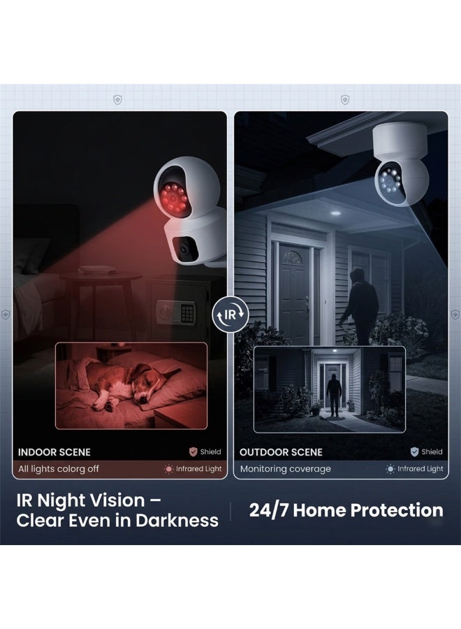 كروني كاميرا لاسلكية مع شاشة للمنزل - Image 4