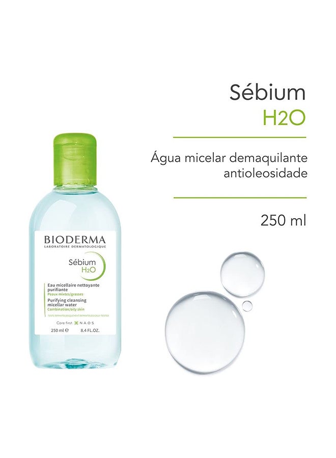 Bioderma Sebium H2O Purifying Cleansing Micellar Solution 250ml - Image 2