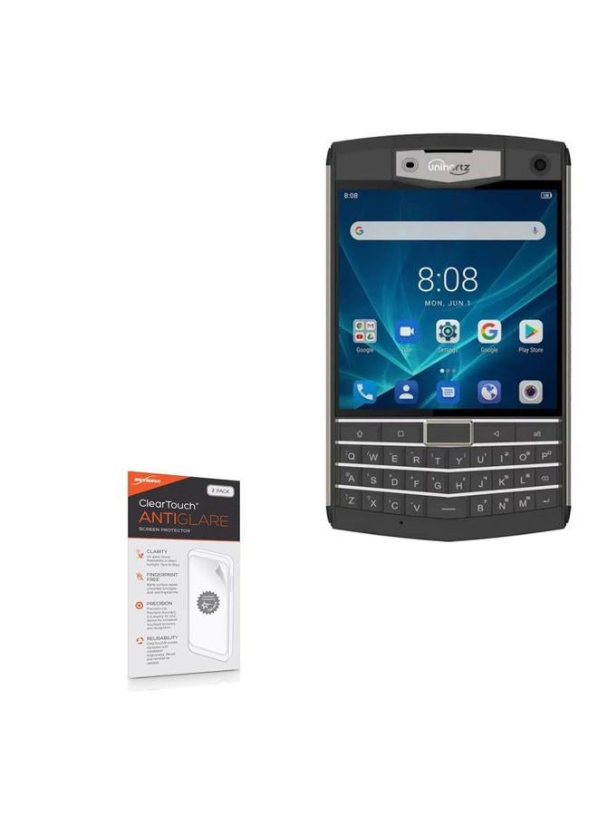 BoxWave حماية شاشة Unihertz Titan، ® [ClearTouch مضاد للتوهج (عبوة 2)] فيلم غير لامع مضاد لبصمات الأصابع لجهاز Unihertz Titan - Image 1
