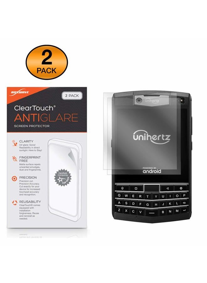 BoxWave حماية شاشة Unihertz Titan، ® [ClearTouch مضاد للتوهج (عبوة 2)] فيلم غير لامع مضاد لبصمات الأصابع لجهاز Unihertz Titan - Image 2