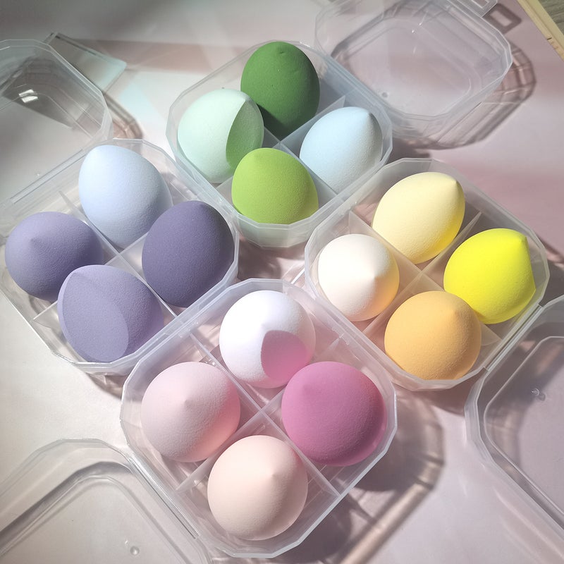 Don''t eat powder don''t card powder beauty makeup eggs dry and wet dual-use makeup eggs wholesale gourd water droplets oblique cut powder puff beauty makeup tools - Image 4