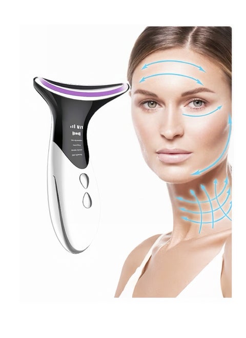 Facial Neck Lifting Massager Tool, 4 in 1 Face Lift Double Chin Reducer Machine, Reduce Fine Lines Smooth Wrinkles Firming Skin