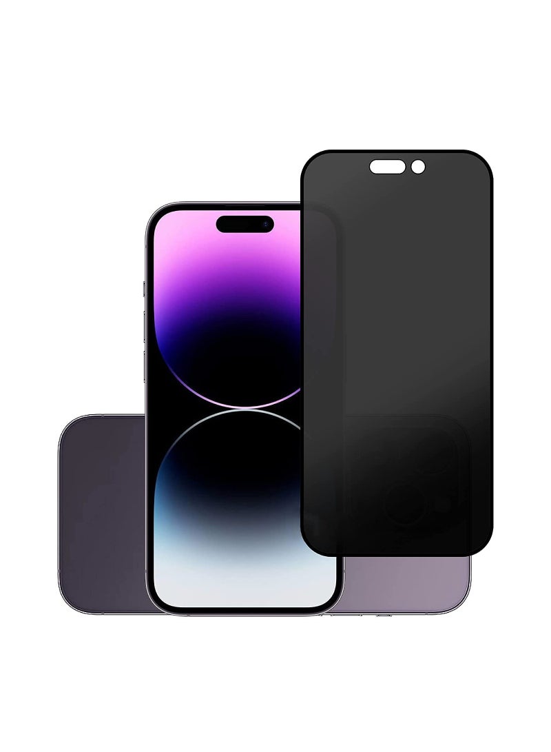 AS2 iPhone 14 Pro HD Anti-Spy Privacy Glass Protector for - 6.1 inch (2 Pack Set) - Image 1