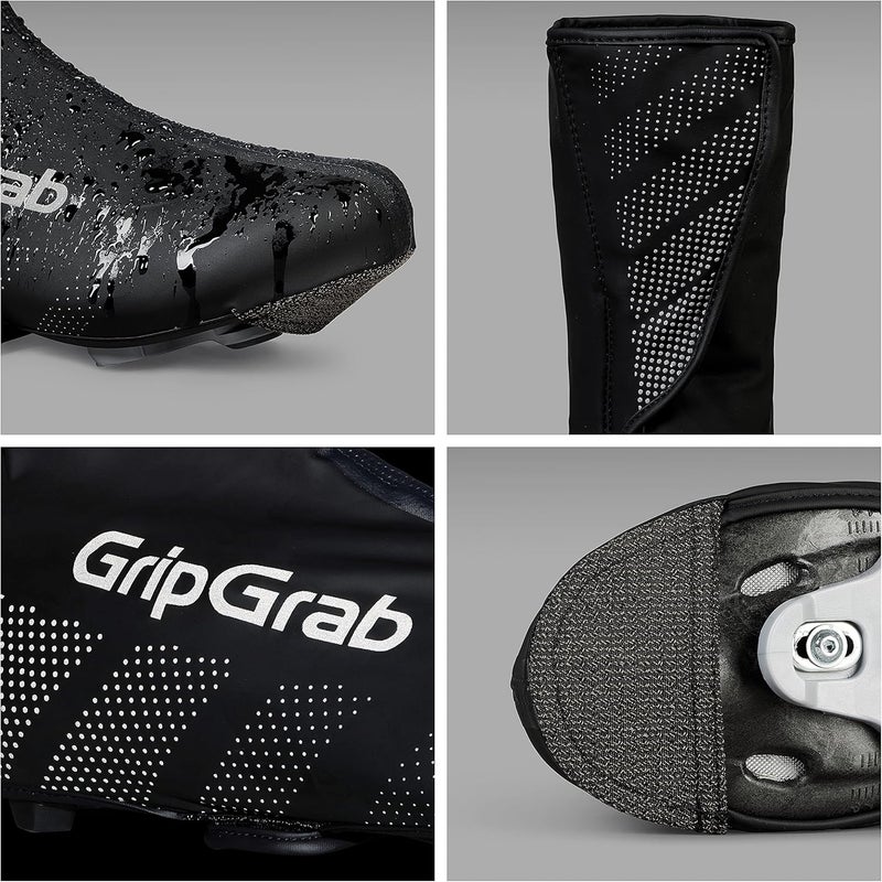 GripGrab Ride Waterproof Road Bike Cycling Overshoes Thin Windproof Adjustable Bicycle Rain Protection Shoe Covers - Image 3