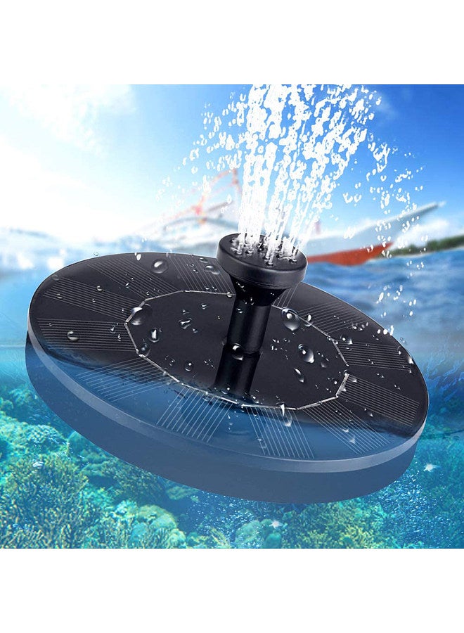 Generic Solar Fountain Pump Bird Bath Fountain Floating Fountain for Pools with 4 Spraying Nozzles Courtyard Landscape Fountain Outdoor Garden Pond Fountain  - Image 2