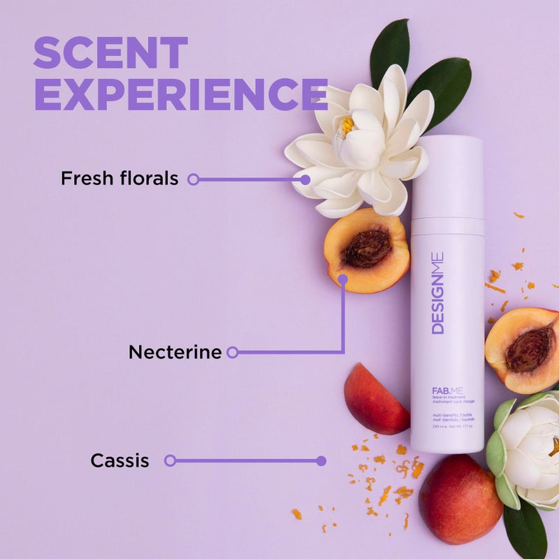 Design.ME FAB.ME Leave-In Conditioner Spray by Design.Me â€“ Adds Shine, Detangles, Frizz Control â€“ UV & Heat Protection â€“ Color Safe â€“ Reduces Breakage & Blow Dry Time â€“ For Curly & All Hair Types (230 ml) - Image 4