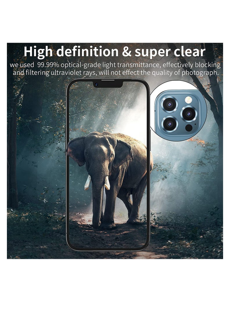 ماركة غير محددة - Premium Camera Lens Protector for iPhone 14 PRO MAX – Easy Installation and Removal -silver - Image 1