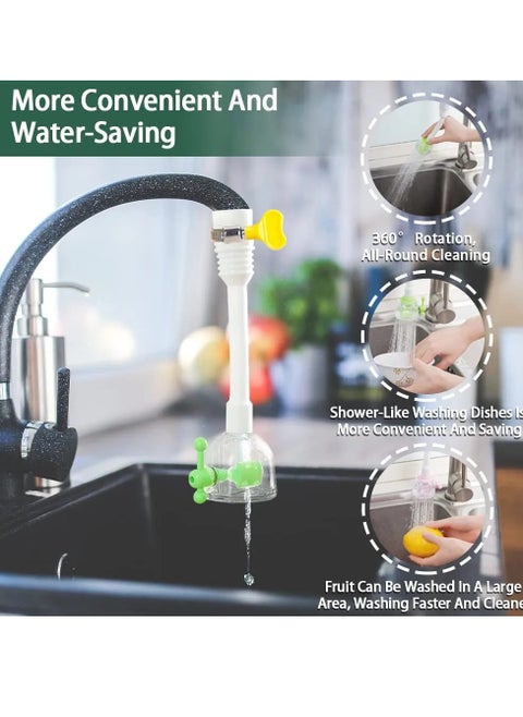 Tap connection for water purification - rotatable
