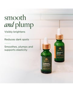 TREE OF LIFE Tree of Life Vitamin C and Hyaluronic Acid Facial Serum Duo, Smoothing and Renewing, Dermatologist-Tested - 2- Skin Care Set  - Image 2