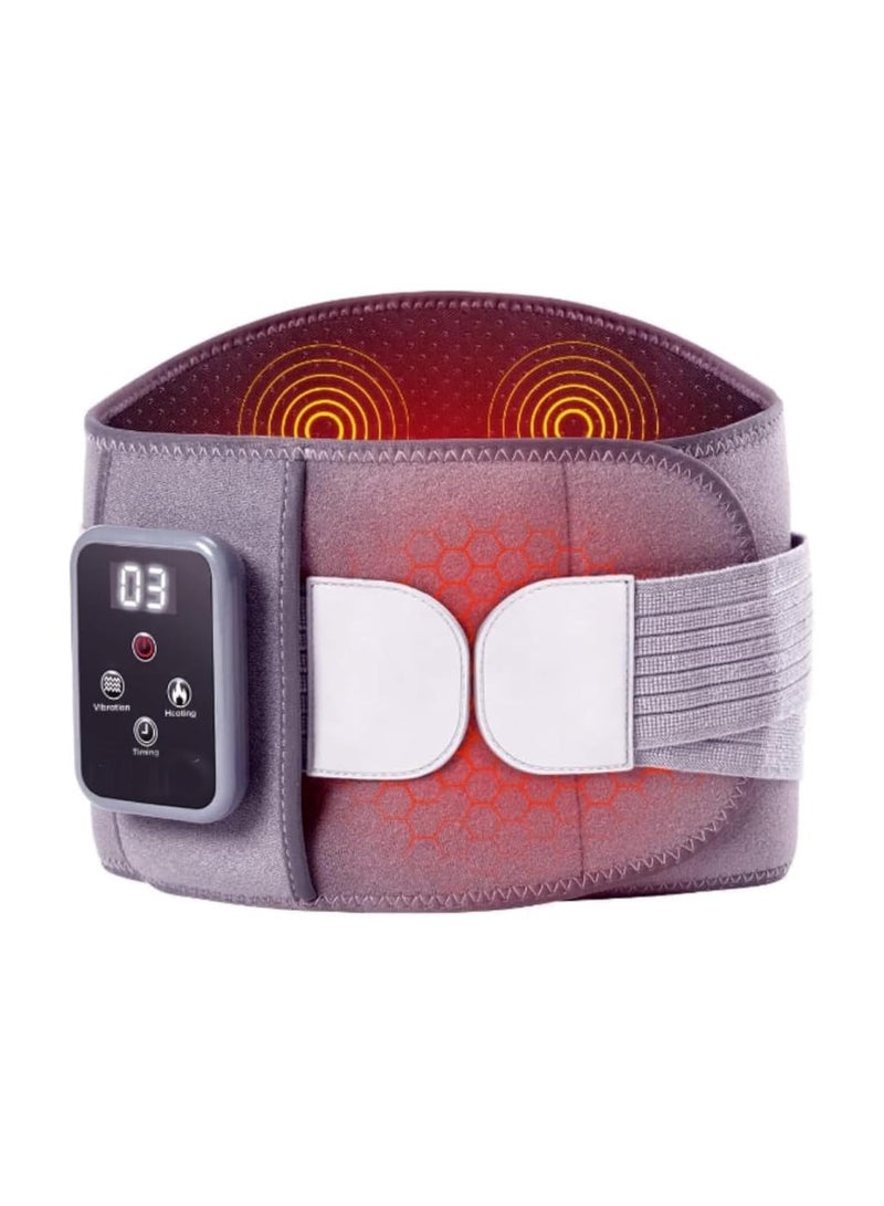 general Wireless Quick Heating Pad, Heating Band Back, Portable Vibrating Massage Heating Pad for Lower Back Pain, Belly Wrapped Rechargeable Battery with Auto Shut-Off for Lumbar, Abdominal Cramps - Image 1