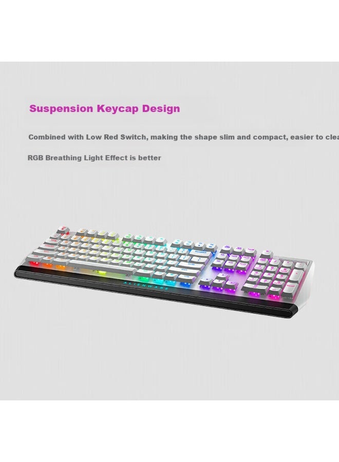 Alienware 610m+510k+520h Gaming And Esports Three-piece Set Rgb High-end Peripherals Holiday Gift White - Image 4