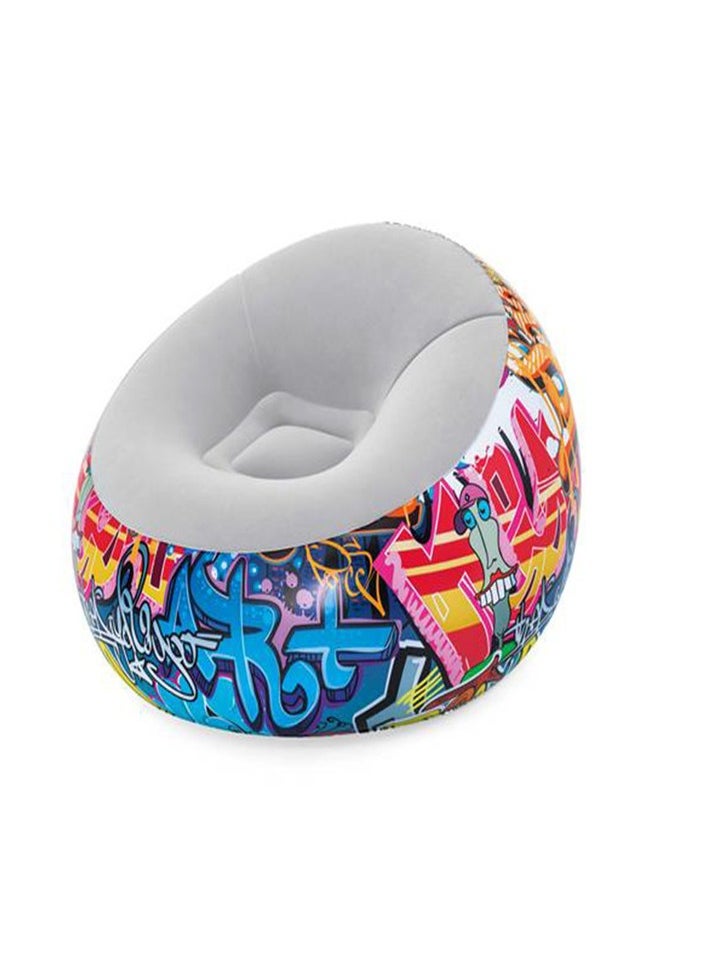 Bestway Bestway Graffiti Inflate-A-Chair 1.12M X 1.12M X 66Cm 26-75075  - Image 1