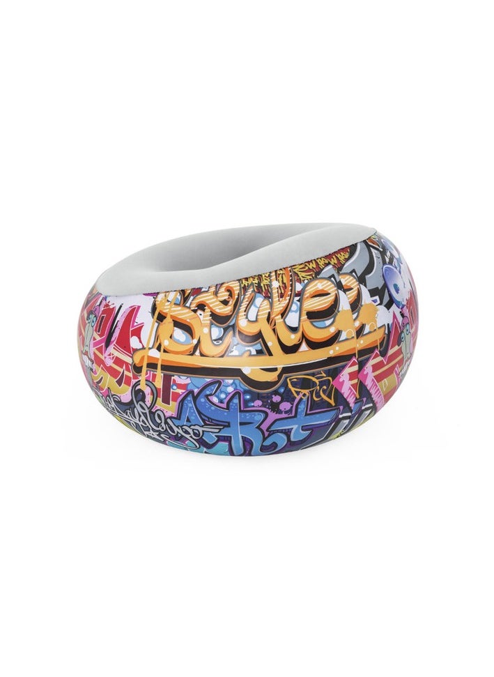 Bestway Bestway Graffiti Inflate-A-Chair 1.12M X 1.12M X 66Cm 26-75075  - Image 2