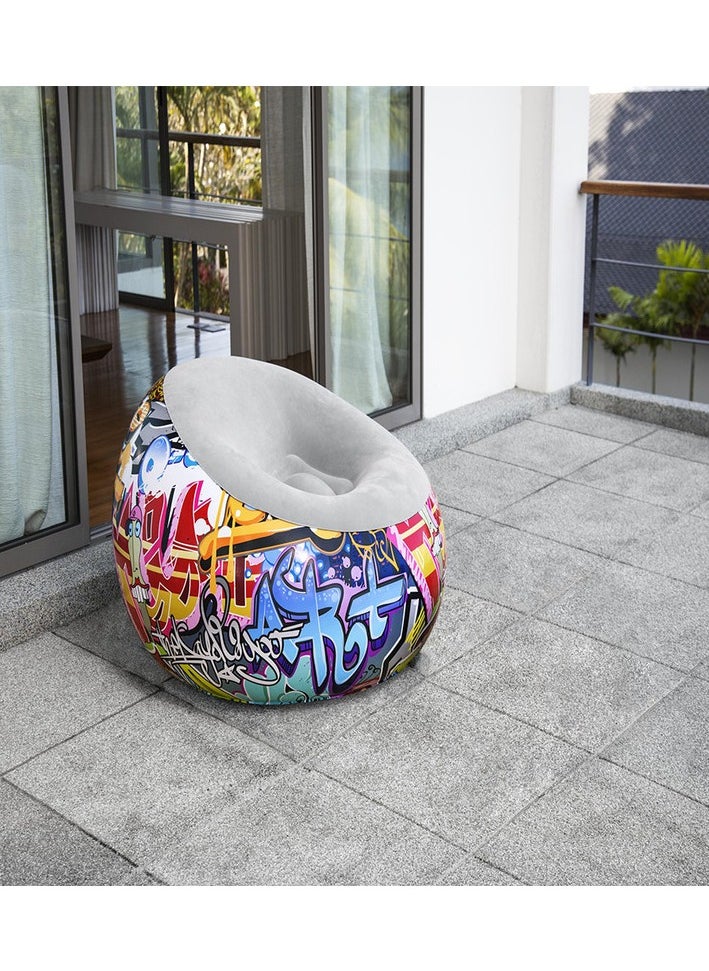 Bestway Bestway Graffiti Inflate-A-Chair 1.12M X 1.12M X 66Cm 26-75075  - Image 3