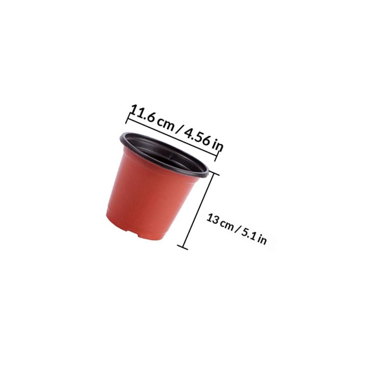 20 قطعة من أواني الزهور البلاستيكية الناعمة مقاس 130x97x116mm، حاويات نباتات المشتل للشتلات، حديقة الشرفة - Image 3