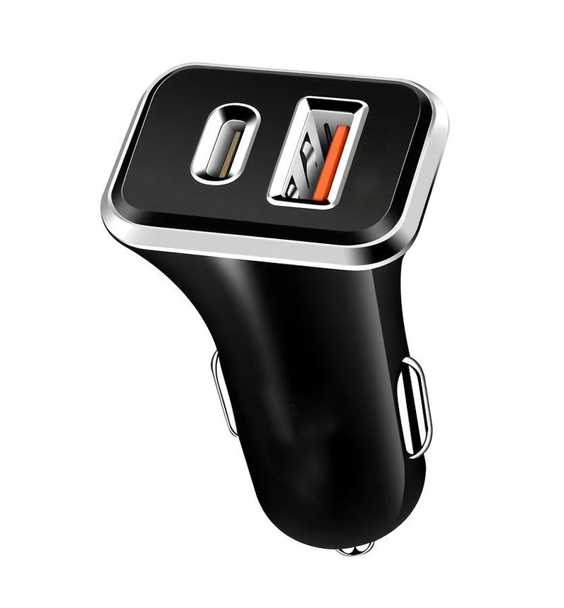 شاحن سيارة أبيض صغير بمنفذ USB-C مع محول شحن سريع بقدرة 3.1 أمبير (PD) ومقبس طاقة للمركبة والمكتب والمدرسة، هدية عيد ميلاد - Image 4