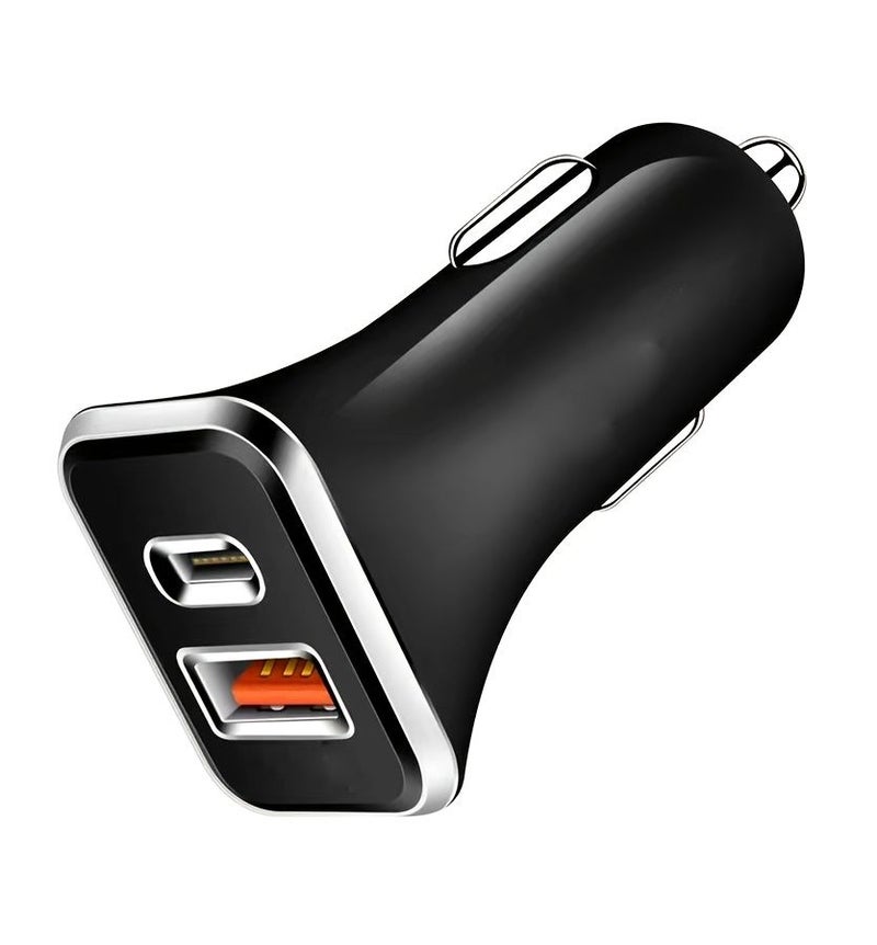 شاحن سيارة أبيض صغير بمنفذ USB-C مع محول شحن سريع بقدرة 3.1 أمبير (PD) ومقبس طاقة للمركبة والمكتب والمدرسة، هدية عيد ميلاد - Image 3