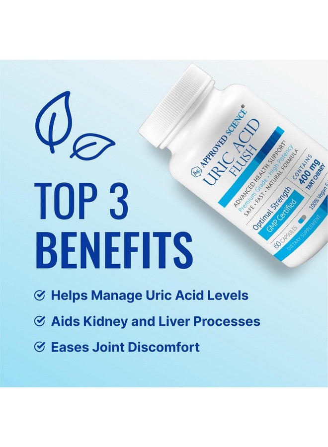 Approved Science معتمد ساينس® طرد حمض اليوريك مع حمض الفوليك والكرز الحامض - 60 كبسولة - إمداد لمدة شهر - Image 3