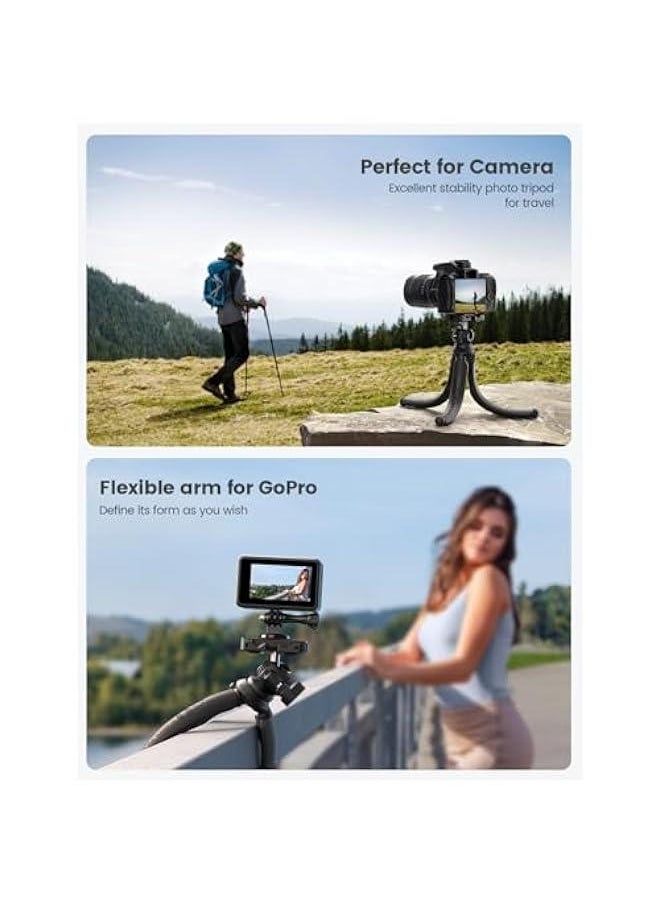 Arabest - Flexible 3-in-1 iPhone Tripod with Wireless Remote for Video Recording, Vlogging, Selfies - Compatible with Samsung, GoPro, Digital Camera - Image 1