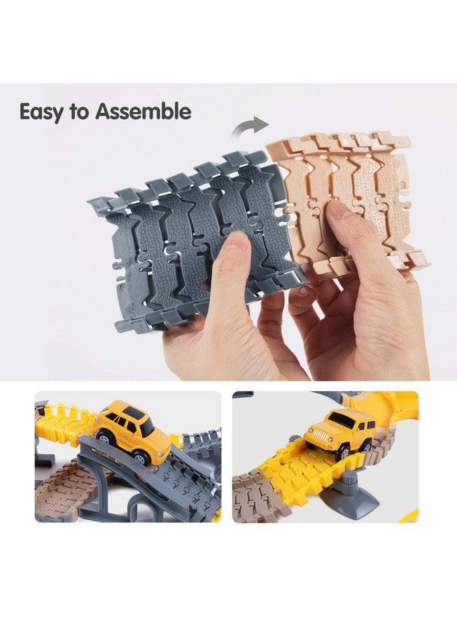 TUMAMA 249Pcs Construction Race Track Vehicle Toys For Boys And Girls, Stem Building Bendable Cars Track Sets For Toddlers 3 4 5 6 Years Old - Image 3