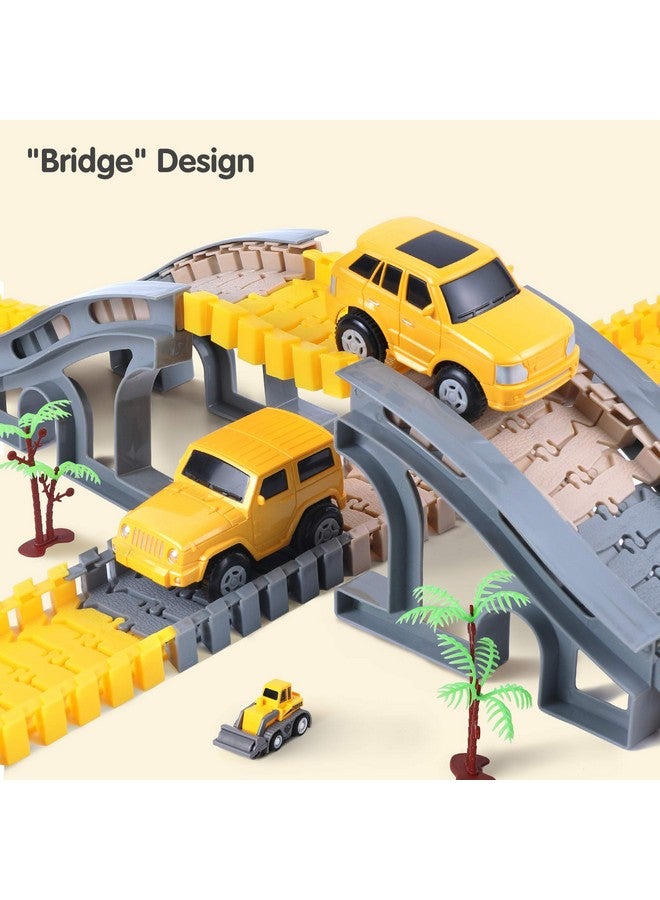 TUMAMA 249Pcs Construction Race Track Vehicle Toys For Boys And Girls, Stem Building Bendable Cars Track Sets For Toddlers 3 4 5 6 Years Old - Image 5