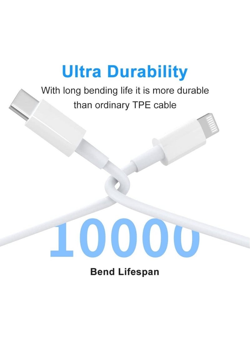 Generic - 20W Type C Fast Charger Adapter for iphone 14 pro/ 14 pro max/14/13/12/11, USB C Fast Charging Plug with Cable 1M - Image 1