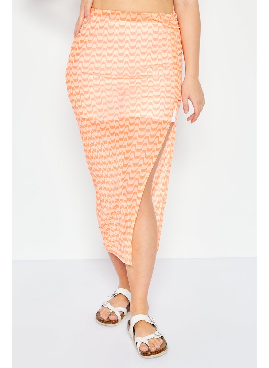 Women Plain Basic Midi Skirt, Orange - pzsku/ZADB5459A06831D58320FZ/45/_/1724350978/86b6437a-576c-4011-9eb3-ccb011feccbf