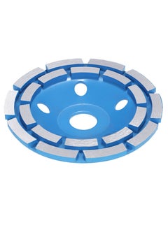 NIBEMINENT Diamond 2 Row Segment Disc Bowl Shape Grinding Wheel Blue 5inch  - Image 1