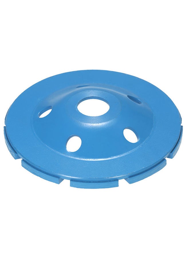 NIBEMINENT - Diamond 2 Row Segment Disc Bowl Shape Grinding Wheel Blue 5inch - Image 1