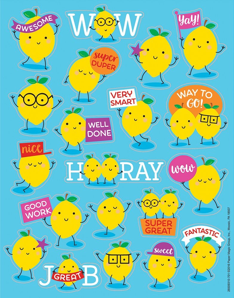 Eureka Lemon Scented Scratch and Sniff Stickers, 80pc - Image 5