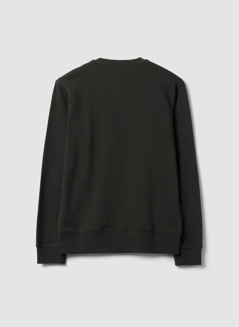 Ovs OVS Black crew-neck sweatshirt in cotton blend