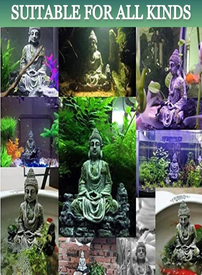 Mistletoe Handcrafted Antique Positive Buddha Statue for Aquarium Pond Fountains and Water or Fish Tank - Image 4